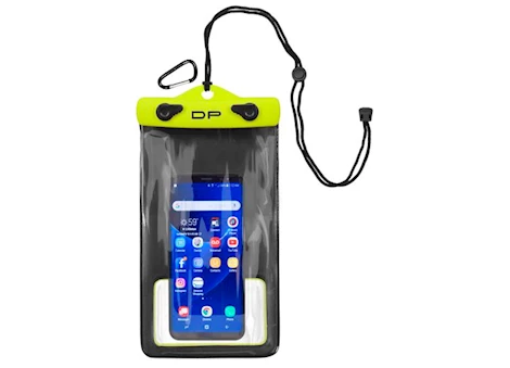 AIRHEAD DRY PAK WATERPROOF 5" X 8" SMARTPHONE POUCH - LEMON LIME